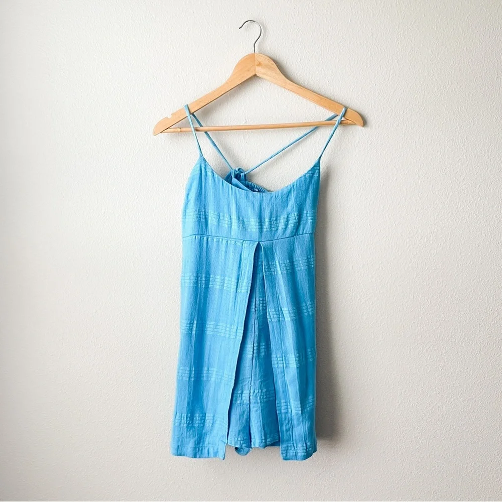 FP Blue Skort Romper with Spaghetti Straps NWOT - Picture 2 of 8